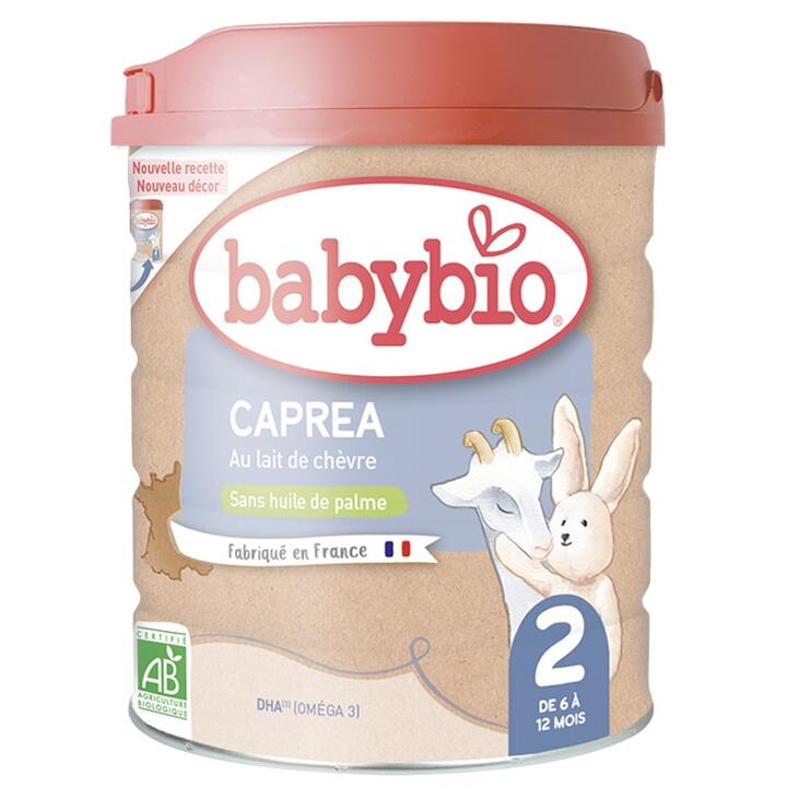 "Babybio" - CAPREA 2 თხის რძე, 6-12 თვ, ორგანული, 800 გრ.