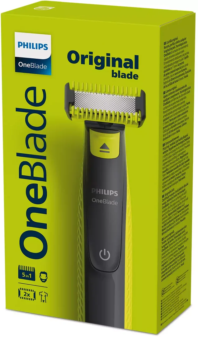 Philips OneBlade ჰიბრიდული საპარსი, სახის დ სხეულის QP2821/20 